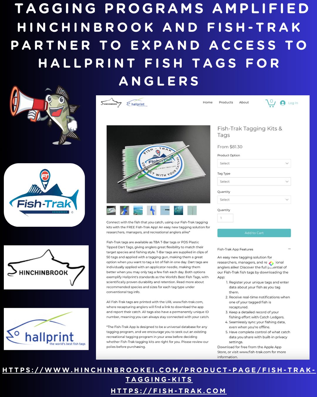 Hinchinbrook and Fish-Trak Partner to Expand Access to Hallprint Fish Tags for Anglers