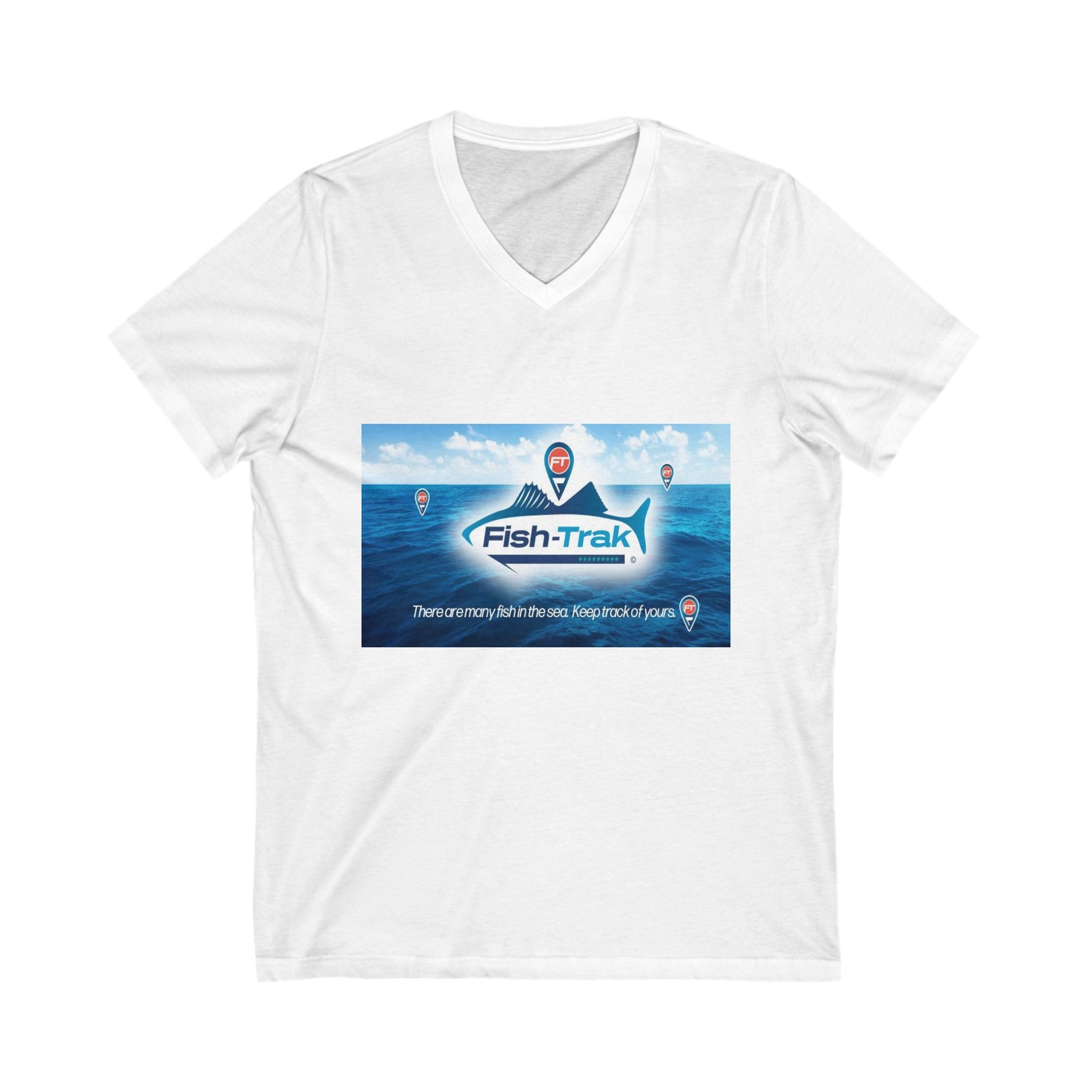 Unisex Jersey Short Sleeve V-Neck Tee